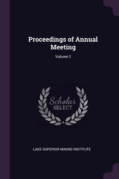 portada Proceedings of Annual Meeting; Volume 2 (en Inglés)