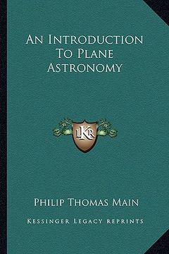 portada an introduction to plane astronomy (in English)