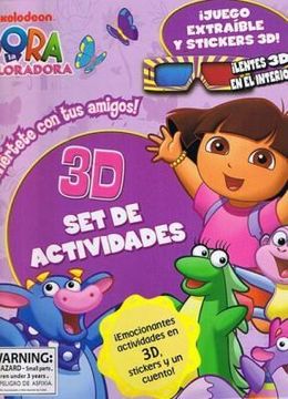 portada Dora la Exploradora Diviertete con tus Amigos 3d set de  Actividades
