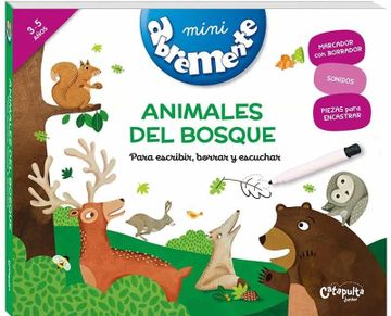 portada Animales del Bosque: Para Escribir, Borrar Y Escuchar (in Spanish)