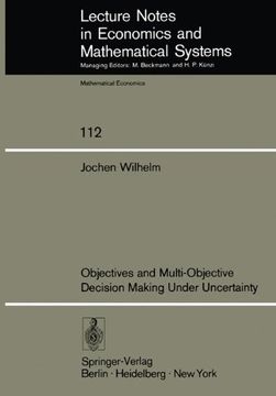 portada objectives and multi-objective decision making under uncertainty (en Inglés)