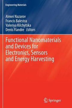 portada Functional Nanomaterials and Devices for Electronics, Sensors and Energy Harvesting (en Inglés)