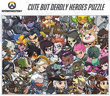 portada Overwatch: Cute but Deadly Heroes Puzzle (en Inglés)