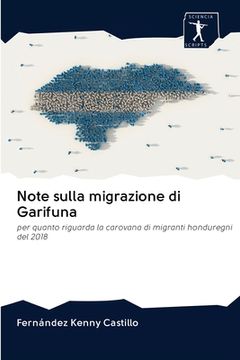 portada Note sulla migrazione di Garifuna (en Italiano)
