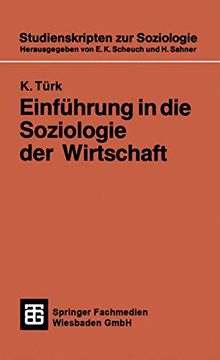 portada Einführung in die Soziologie der Wirtschaft (in German)
