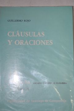 portada Cláusulas y oraciónes (Verba, anuario gallego de filolog,a. anejo)