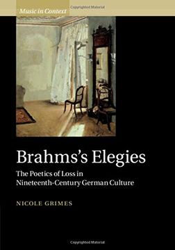portada Brahms's Elegies: The Poetics of Loss in Nineteenth-Century German Culture (Music in Context) (en Inglés)
