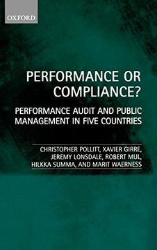 portada Performance or Compliance? Performance Audit and Public Management in Five Countries (en Inglés)