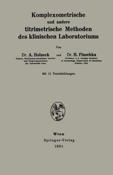 portada Komplexometrische Und Andere Titrimetrische Methoden Des Klinischen Laboratoriums (in German)