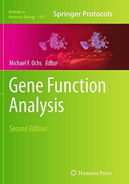 portada Gene Function Analysis (Methods in Molecular Biology, 1101)