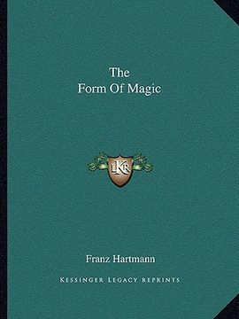 portada the form of magic (en Inglés)
