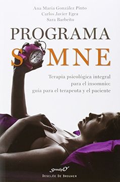 portada Programa Somne. Terapia Psicológica Integral Para el Insomnio: Guía Para el Terapeuta y el Paciente