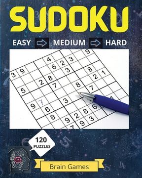 portada Sudoku Puzzle Book for Grown Ups: Great Medium to Hard Sudoku Puzzles with Solutions/ Over 120 Sudoku Puzzles for Grown Ups