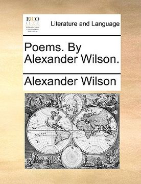portada poems. by alexander wilson.
