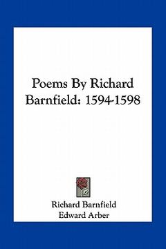 portada poems by richard barnfield: 1594-1598 (en Inglés)