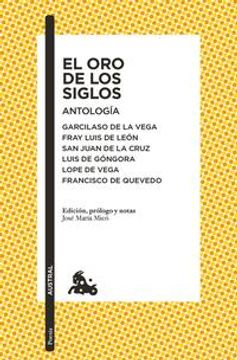 portada El oro de los siglos. Antología (in Spanish)