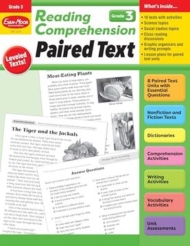 portada Reading Comprehension: Paired Text, Grade 3 Teacher Resource (in English)