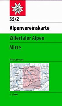 portada Zillertaler Alpen Mittleres b. Wegmarkierung: 35 (in German)