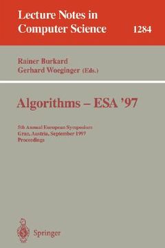 portada algorithms - esa '97: 5th annual european symposium, graz, austria, september 15-17, 1997. proceedings
