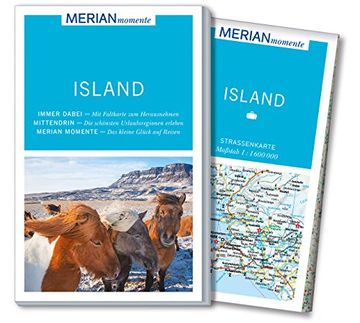 portada Merian Momente Reiseführer Island: Mit Extra-Karte zum Herausnehmen (in German)