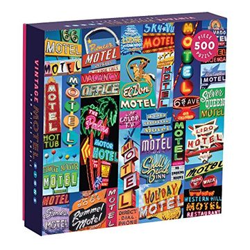 portada Vintage Motel Signs 500 Piece Puzzle