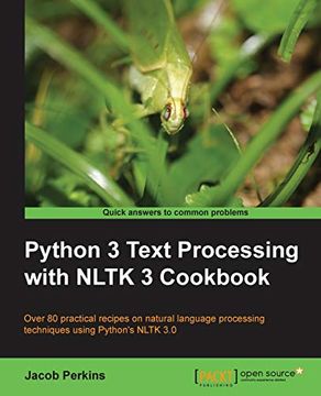 portada Python 3 Text Processing With Nltk 3 Cookbook (en Inglés)