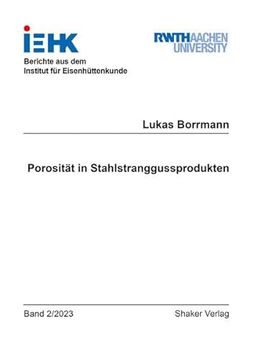 portada Porosität in Stahlstranggussprodukten (en Alemán)