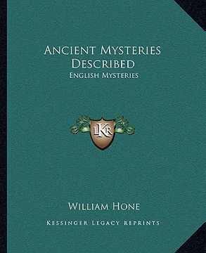 portada ancient mysteries described: english mysteries (in English)
