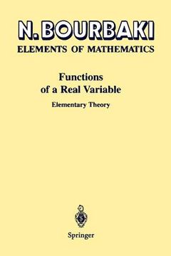 portada Functions of a Real Variable: Elementary Theory (in English)