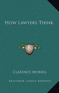portada how lawyers think (in English)