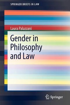 portada Gender in Philosophy and law (Springerbriefs in Law) (en Inglés)