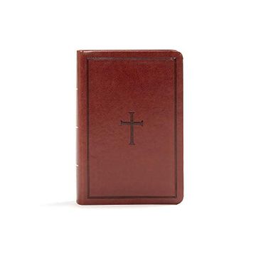portada Kjv Large Print Compact Reference Bible, Brown Leathertouch (en Inglés)