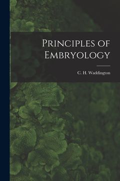 portada Principles of Embryology (in English)