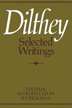 portada Dilthey Selected Writings (en Inglés)