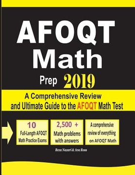 portada AFOQT Math Prep 2019: A Comprehensive Review and Ultimate Guide to the AFOQT Math Test (en Inglés)