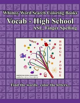 portada Whimsy Word Search, Vocab High School, ASL (en Inglés)