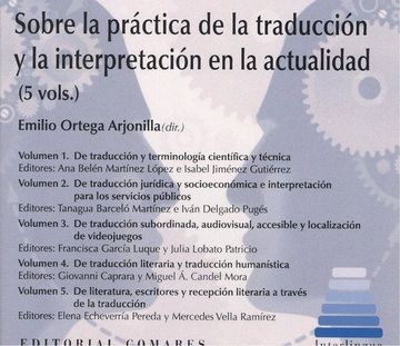 portada Sobre la práctica de la traducción y la interpretación en la actualidad