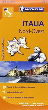 portada Italy Northwest - Michelin Regional map 561 (Michelin Regional Maps) (in English)