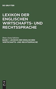 portada Dieses Bild Anzeigen Lexikon der Englischen Wirtschafts- und Rechtssprache: Englisch-Deutsch (in English)