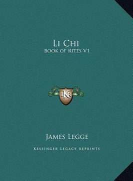 portada li chi: book of rites v1 (in English)