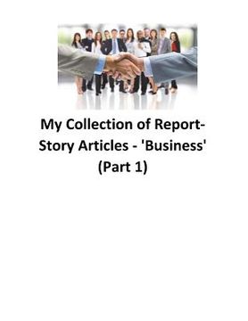 portada My Collection of Report-Story Articles: 'Business' (Part 1) (en Inglés)