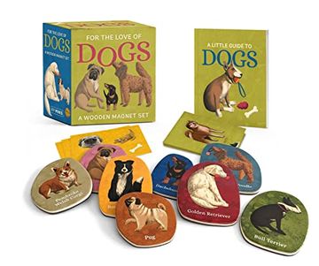 portada For the Love of Dogs: A Wooden Magnet set (This is a Book for People who Love) (en Inglés)