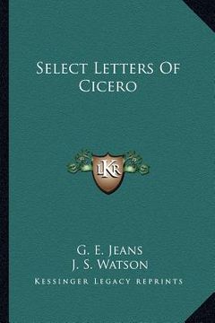 portada select letters of cicero (in English)