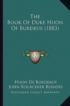 portada the book of duke huon of burdeux (1883)