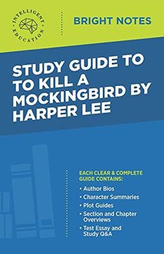 portada Study Guide to to Kill a Mockingbird by Harper lee (Bright Notes) (in English)