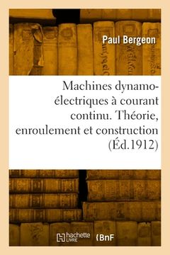 portada Machines dynamo-électriques à courant continu