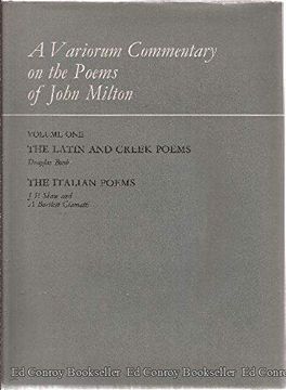 portada A a Variorum Commentary on the Poems of John Milton: A Variorum Commentary on the Poems of John Milton Latin and Greek Poems, the Italian Poems v. 1 (en Inglés)