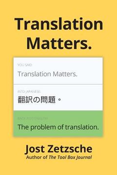 portada Translation Matters (en Inglés)