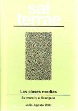 portada Sal Terrae, Revista De Teología Pastoral. Julio - Agosto 2003. Tomo 91 / 7 (N. 1069): Las Clases Medias