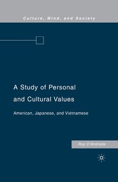 portada A Study of Personal and Cultural Values: American, Japanese, and Vietnamese (en Inglés)